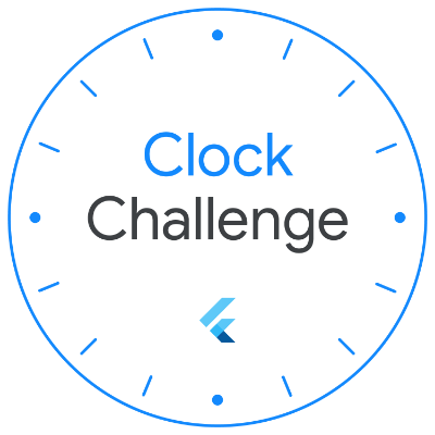 Flutter Clock Challenge Certificate